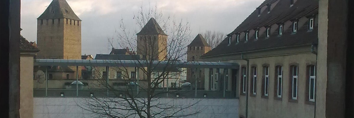 Batiment ENA Strasbourg cour